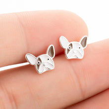 Load image into Gallery viewer, Jisensp Trendy Simulated Pearl Cat Stud Earrings for Women Minimalist Butterfly Whale Triangle Earings Jewelry Girls Party Brinc