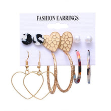 Load image into Gallery viewer, Minimalist Mixed Small Earrings Set Fashion Rhinestone Pearl Geometric Flower Heart Star Stud Earrings For Women Girls Jewelry