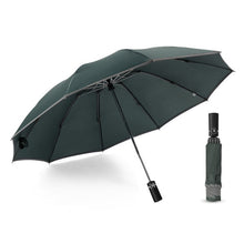 Load image into Gallery viewer, Windproof Automatic Folding Inverted Umbrella,10 Ribs Portable Reverse Umbrella with Reflective Stripe,Teflon Umbrella