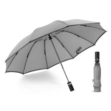 Load image into Gallery viewer, Windproof Automatic Folding Inverted Umbrella,10 Ribs Portable Reverse Umbrella with Reflective Stripe,Teflon Umbrella