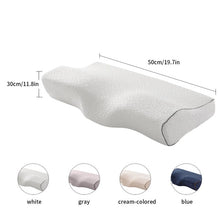Load image into Gallery viewer, Memory Foam Bedding Pillow Butterfly Shaped Relax Neck Protection Orthopedic Slow Rebound Cervical For Health Care 50x30cm
