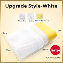 Load image into Gallery viewer, Memory Foam Neck Pillow Orthopedic Cervical Coccyx Massager Pillows For Sleeping Slow Rebound Health Care Pain Release Bedding