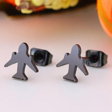 Load image into Gallery viewer, SMJEL Multiple Stainless Steel Stud Earrings for Women Girls Fashion Minimalist Skull Ghost Music Earrings Jewelry Punk Gifts