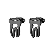 Load image into Gallery viewer, SMJEL Multiple Stainless Steel Stud Earrings for Women Girls Fashion Minimalist Skull Ghost Music Earrings Jewelry Punk Gifts