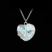 Load image into Gallery viewer, Glow in the Dark necklace woman Luminous Magical Fairy crystal necklace Pendant Fluorescent Jewelry Girl Blue green purper Light
