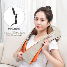 Load image into Gallery viewer, Electrical Massage Shiatsu Back Shoulder Body Neck Massager Multifunctional Shawl Infrared Heated Kneading Car/Home Massager