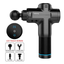 Load image into Gallery viewer, LCD Display Body Massage Gun Exercising Muscle Electric Massager Gun head Massager for Neck and Back Vibrator Slimming Shaping