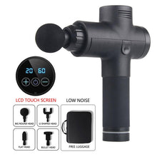Load image into Gallery viewer, LCD Display Body Massage Gun Exercising Muscle Electric Massager Gun head Massager for Neck and Back Vibrator Slimming Shaping