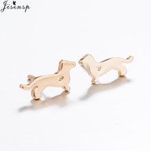 Load image into Gallery viewer, Jisensp Variety of Stylish Mini Cat Deer Animal Stud Earrings for Women Geometric Earrings Minimalist Jewelry Accessories brinco
