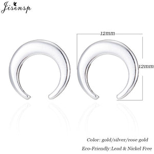 Jisensp Variety of Stylish Mini Cat Deer Animal Stud Earrings for Women Geometric Earrings Minimalist Jewelry Accessories brinco
