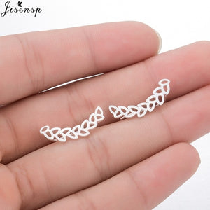 Jisensp Variety of Stylish Mini Cat Deer Animal Stud Earrings for Women Geometric Earrings Minimalist Jewelry Accessories brinco