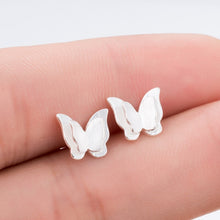 Load image into Gallery viewer, Jisensp Trendy Simulated Pearl Cat Stud Earrings for Women Minimalist Butterfly Whale Triangle Earings Jewelry Girls Party Brinc
