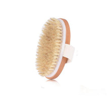 Load image into Gallery viewer, TREESMILE Natural Bristle Bath Brush Exfoliating Wooden Body Massage Shower Brush SPA Woman Man Skin Care Dry Body Brush D40

