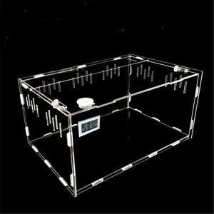 Reptile Tank Insect Spiders Tortoise Lizard Acrylic Transparent Breeding Box Vivarium Lid Reptile Pet Product Terrarium S/L Size