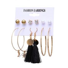 Load image into Gallery viewer, Minimalist Mixed Small Earrings Set Fashion Rhinestone Pearl Geometric Flower Heart Star Stud Earrings For Women Girls Jewelry
