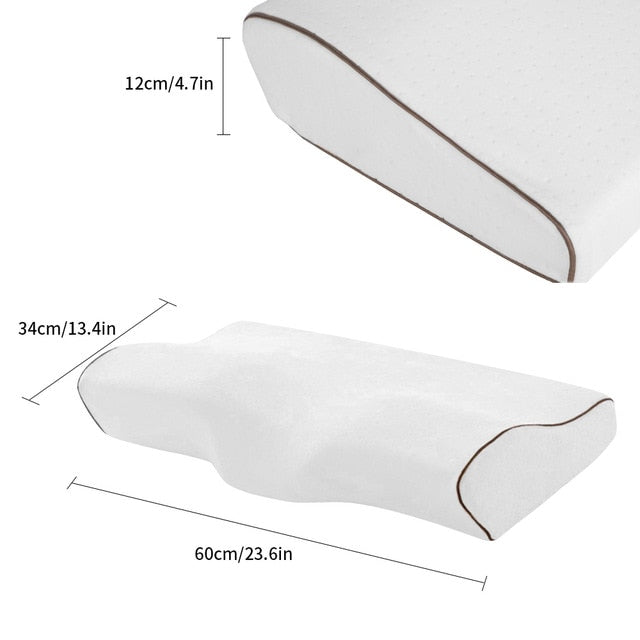 Memory Foam Bedding Pillow Butterfly Shaped Relax Neck Protection Orthopedic Slow Rebound Cervical For Health Care 50x30cm