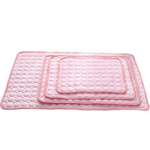 Load image into Gallery viewer, 2019 New Summer Dog Mat Ice Pad 100*70CM Large Size Ice Silk Cool Pet Beds Sofa Cushion Fit All Pet Puppy Cat Summer Cooling Mat
