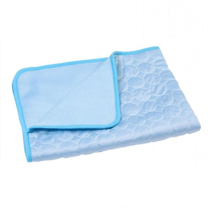 2019 New Summer Dog Mat Ice Pad 100*70CM Large Size Ice Silk Cool Pet Beds Sofa Cushion Fit All Pet Puppy Cat Summer Cooling Mat