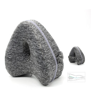 Orthopedic Pillow for Sleeping Memory Foam Leg Positioner Pillows Knee Support Cushion between the Legs for Hip Pain Sciatica