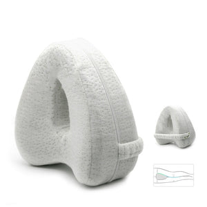Orthopedic Pillow for Sleeping Memory Foam Leg Positioner Pillows Knee Support Cushion between the Legs for Hip Pain Sciatica