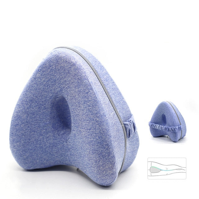 Orthopedic Pillow for Sleeping Memory Foam Leg Positioner Pillows Knee Support Cushion between the Legs for Hip Pain Sciatica