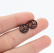 Load image into Gallery viewer, SMJEL Stainless Steel Geometric Earrings for Women Girls Minimalist Jewelry Heart Bird Ghost Umbrella Cat Volleyball Earing Stud
