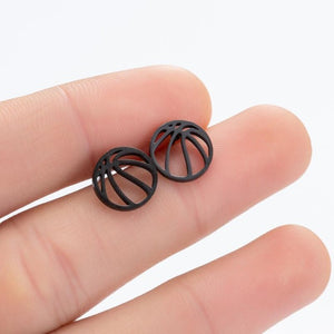 SMJEL Stainless Steel Geometric Earrings for Women Girls Minimalist Jewelry Heart Bird Ghost Umbrella Cat Volleyball Earing Stud