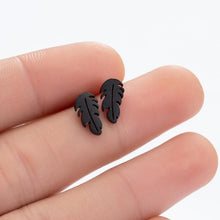 Load image into Gallery viewer, SMJEL Stainless Steel Geometric Earrings for Women Girls Minimalist Jewelry Heart Bird Ghost Umbrella Cat Volleyball Earing Stud

