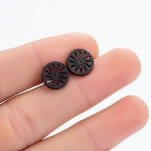 SMJEL Stainless Steel Geometric Earrings for Women Girls Minimalist Jewelry Heart Bird Ghost Umbrella Cat Volleyball Earing Stud