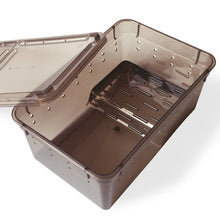 Load image into Gallery viewer, Terrarium for reptiles Transparent Plastic Box Insect Reptile Transport Breeding Live Food Feeding Box turtle tank reptile lamp
