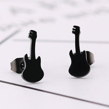 Load image into Gallery viewer, SMJEL Multiple Stainless Steel Stud Earrings for Women Girls Fashion Minimalist Skull Ghost Music Earrings Jewelry Punk Gifts

