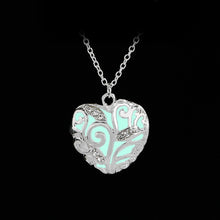 Load image into Gallery viewer, Glow in the Dark necklace woman Luminous Magical Fairy crystal necklace Pendant Fluorescent Jewelry Girl Blue green purper Light
