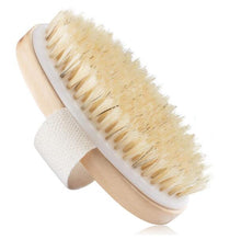 Load image into Gallery viewer, TREESMILE Exfoliating Wooden Body Massage Shower Brush Natural Bristle Bath Brush SPA Woman Man Skin Care Dry Body Brush D40
