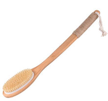 Load image into Gallery viewer, TREESMILE Exfoliating Wooden Body Massage Shower Brush Natural Bristle Bath Brush SPA Woman Man Skin Care Dry Body Brush D40
