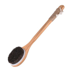 Load image into Gallery viewer, TREESMILE Exfoliating Wooden Body Massage Shower Brush Natural Bristle Bath Brush SPA Woman Man Skin Care Dry Body Brush D40
