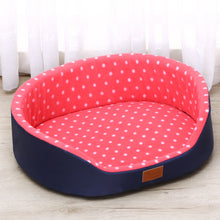 Load image into Gallery viewer, dog bed House sofa Kennel Soft Fleece Pet Dog Cat Warm Dot Pattern Top Quality dog beds mats cama para cachorro Bed For Cats
