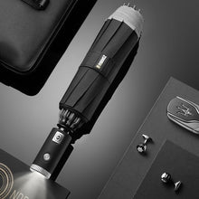 Load image into Gallery viewer, ZUODU Automatic Reverse Umbrella Men Led Luminous Windproof Folding Business Strong Umbrella Rain Men Car High Quality Umbrellas
