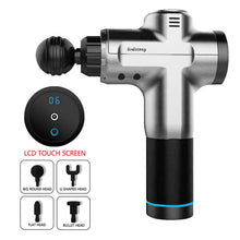Load image into Gallery viewer, LCD Display Body Massage Gun Exercising Muscle Electric Massager Gun head Massager for Neck and Back Vibrator Slimming Shaping
