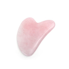 Load image into Gallery viewer, Natural Jade Guasha Stone Board Massage Rose Quartz Guasha Plate Jade Face Massager Scrapers Tools For Face Neck Back Body
